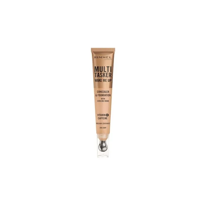 Rimmel Multi-Tasker Wake Me Up Foundation And Concealer With Brightening Effect 030 Light 20ml
