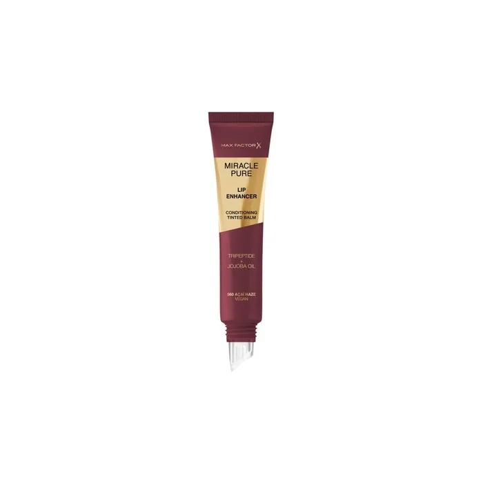 Max Factor Miracle Pure Lip Enhancer 060 Açai Haze 12ml - Hydrating Conditioning Tinted Lip Balm
