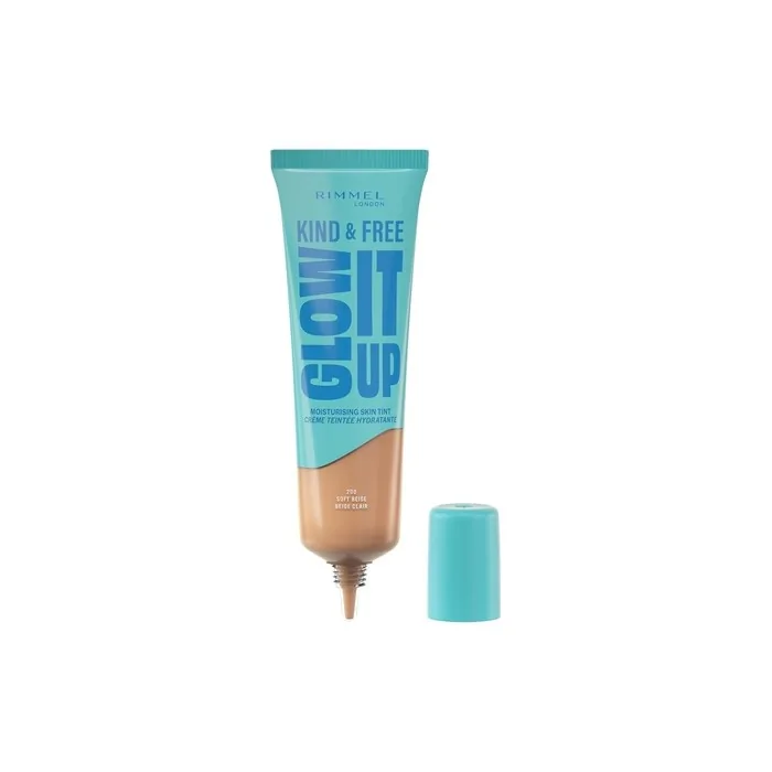 Rimmel Rg Kind & Free Glow It Up Skin Tint 200 Soft Beige A Lightweight Skin Tint For A Natural Glow