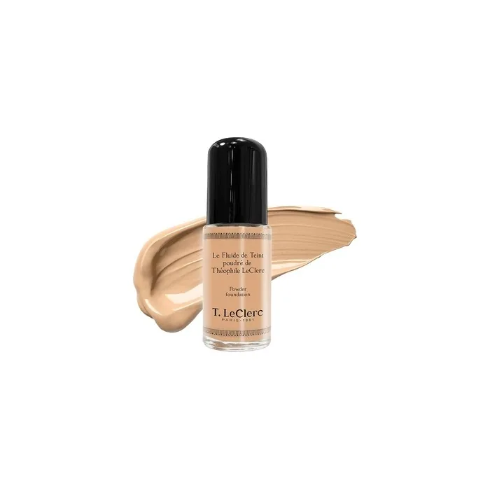 T. LeClerc Liquid Foundation Powder 03 Sand Beige Matte Vegan Dermatologically Tested