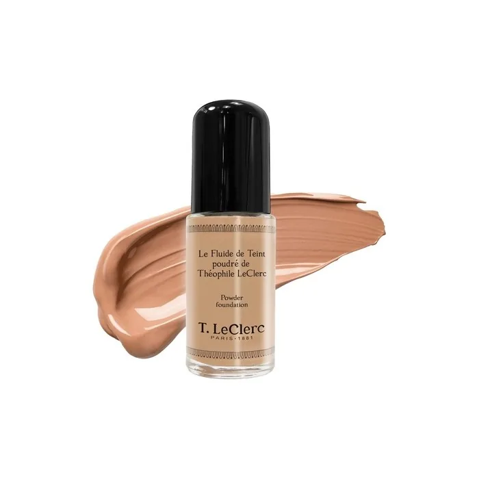 T. LeClerc Powdered Foundation Fluid 05 Matt Amber Beige Vegan Dermatologically Tested