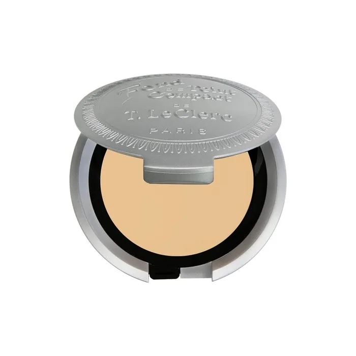 T-Leclerc Fond De Teint Compact Crème 02 Crème Naturel 8g - Effet Naturel/Poudré