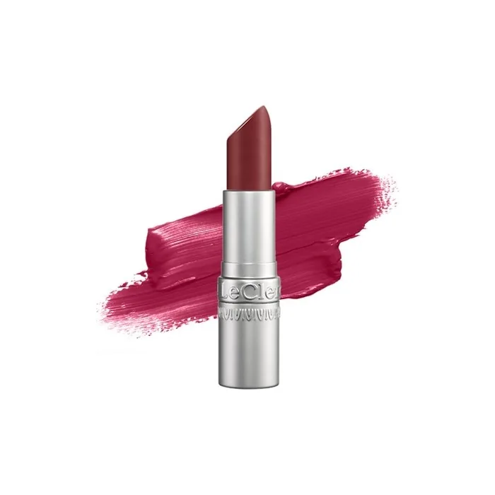 T. LeClerc Satin Lipstick Shade 55 Pimpant Vegan Dermatologically Tested