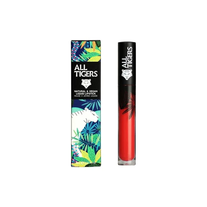 ALL TIGERS Pink Coral Lead the Game 784 Matte Liquid Lipstick with Organic Ingredients