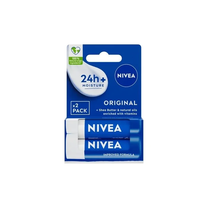Nivea Original Care Lip Balm - 2 X 4.8 Grams