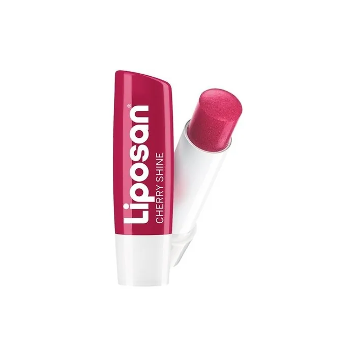 Liposan Cherry Shine Lip Balm - Moisturizing Lip Balm With Cherry Aroma, 4.8g