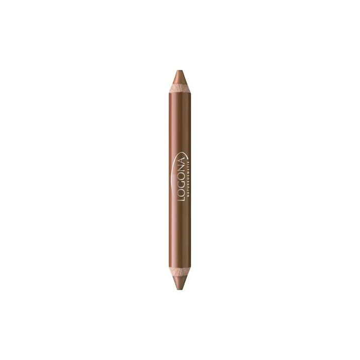 LOGONA Naturkosmetik Double Lip Pencil No. 06 Nut with Anti-Ageing Active Ingredient Complex 4.67g