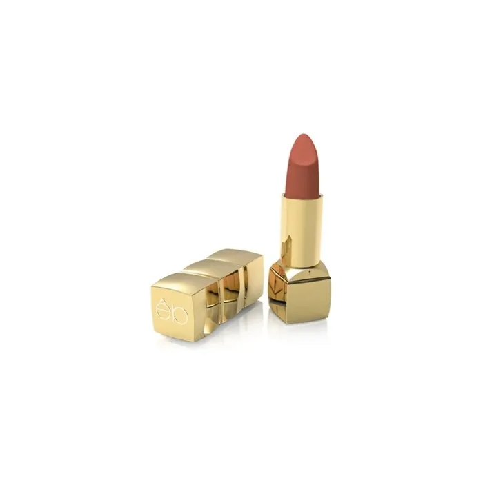 être belle Cosmetics Lip Couture Lipstick Light Caramel Couture with Seductive Volume and Sensual Care