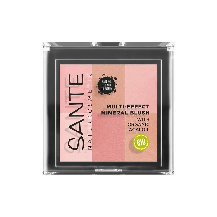 Sante Naturkosmetik Multi-Effect Mineral Blush 01 Coral Blush 6 Color Shades