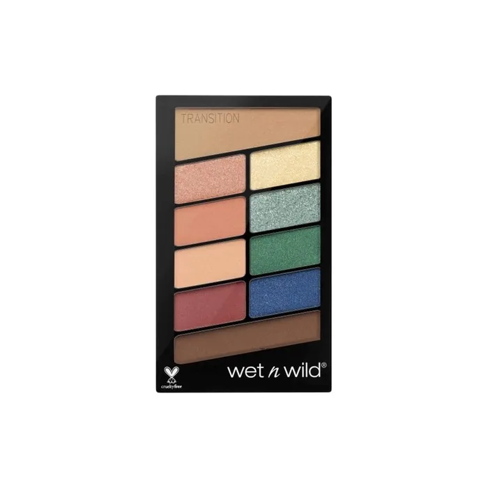 Wet N Wild Color Icon 10 Pan Eyeshadow Palette with 10 Bright Shades