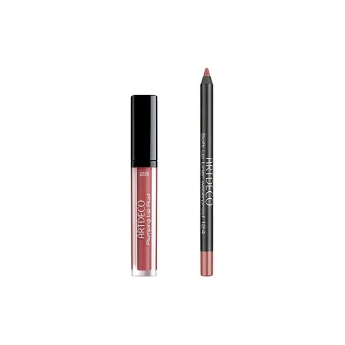 Artdeco Plumping Lip Fluid and Soft Lip Liner Waterproof Set 28