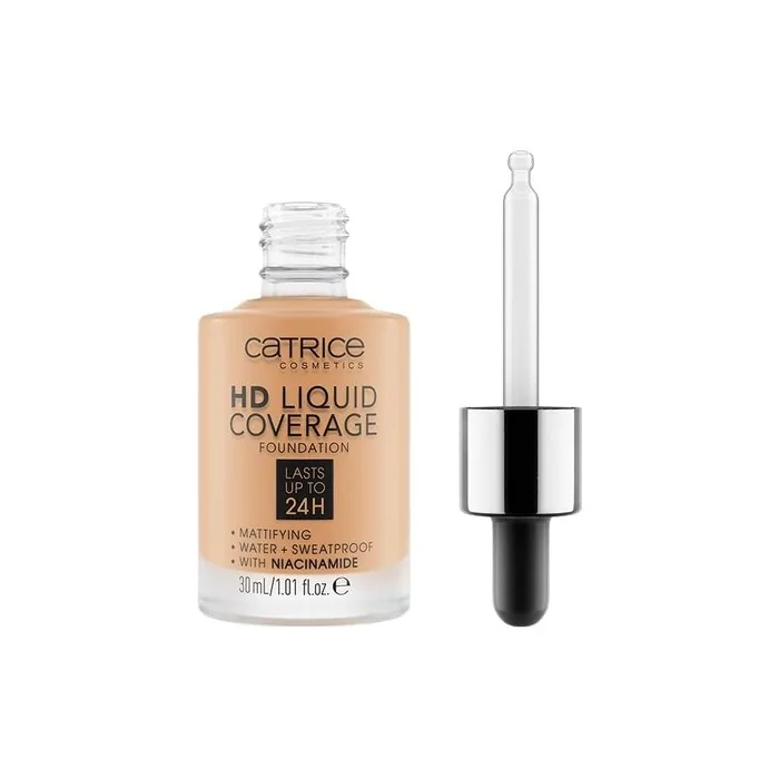 Catrice HD Liquid Coverage Foundation No. 034 Nude Long-Lasting Matte