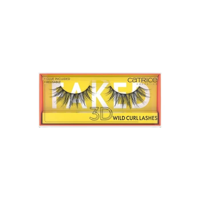 Catrice Faked 3D Wild Curl Lashes Black Long-lasting False Eyelash Effect Vegan