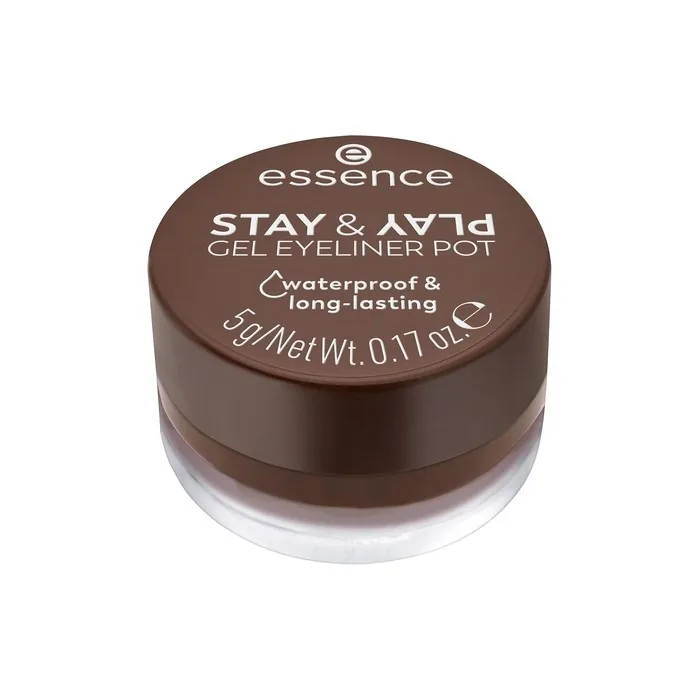 Essence Stay & Play Gel Eyeliner Pot No. 02 Long-Lasting Highly Pigmented