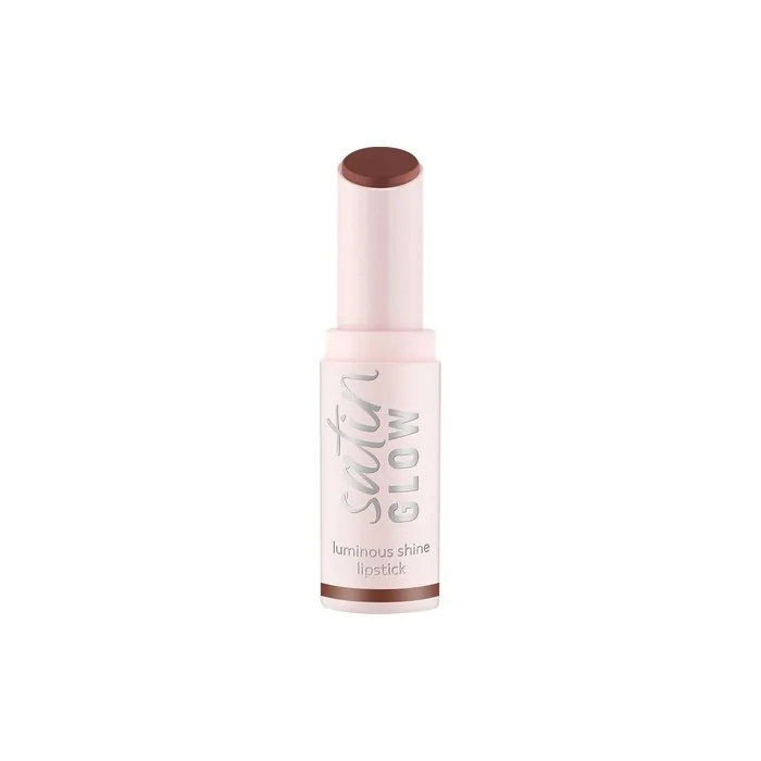 Essence Satin Glow Luminous Shine Lipstick No. 06 Brown Radiant