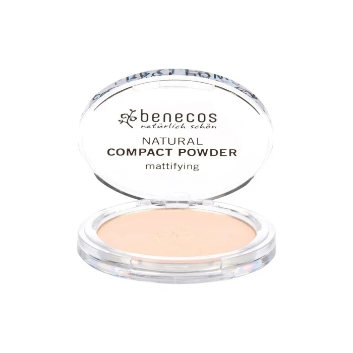 Benecos Natural Cosmetics Compact Powder Pressed Matting Vegan Porcelain 9g