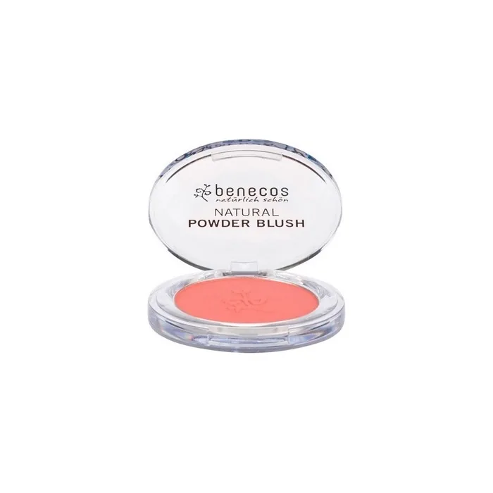 Benecos Natural Powder Blush Coral Red Sassy Salmon - 5.5g
