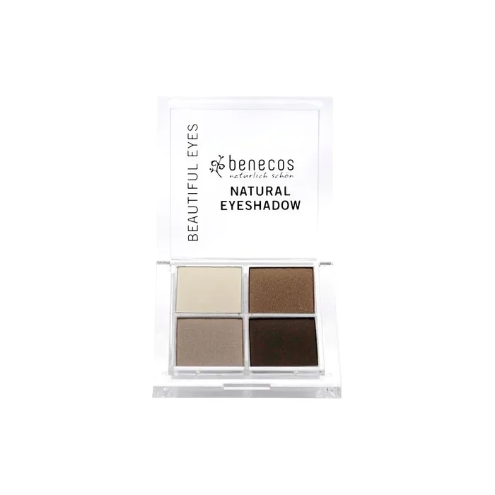 Benecos Natural Cosmetics Quattro Eyeshadow Palette Vegan Coffee