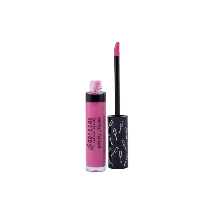 Benecos Natural Cosmetics Lipgloss Organic Vegetable Oils and Vitamin E Talkfree Pink Blossom 5ml