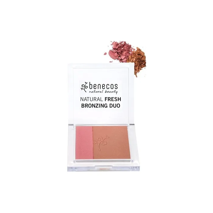 Benecos Natural Cosmetics Fresh Bronzing Duo Pressed 2-in-1 Bronzer Vegan