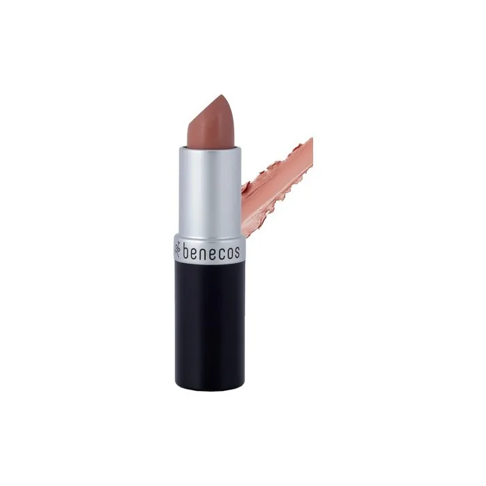 Benecos Natural Cosmetics MAT Lipstick with Organic Beeswax 4.5g Muse Matt