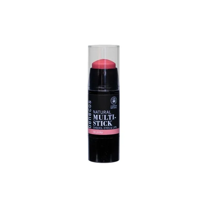 Benecos Natural Cosmetics 3-in-1 Multi-Stick Be Pinky for Cheeks and Eyes