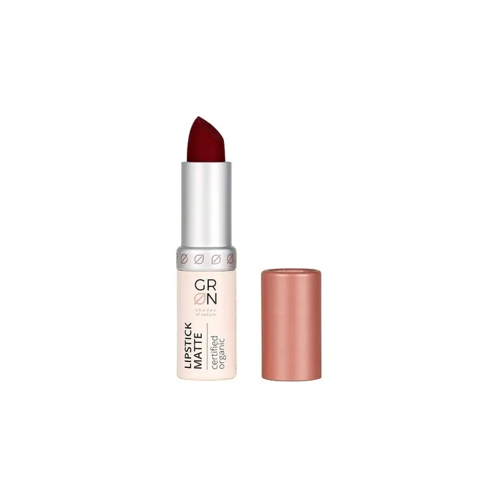 GRN Shades of Nature Biocosmetics Matte Bacarra Rose Lipstick with Bio-Jojoba Oil 4g