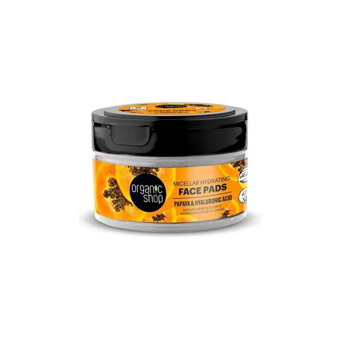 Organic Shop Papaya Micellar Facial Hydrating Discs 20 Units
