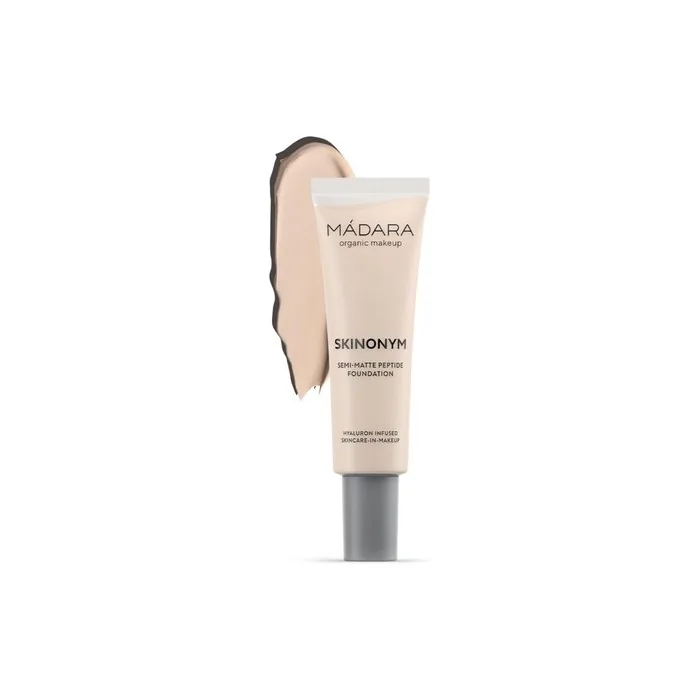 MÁDARA Organic Skincare SKINONYM Semi-Matte Peptide Foundation 10 Porcelain 30ml