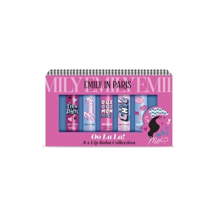 Emily in Paris Lip Balm Collection 5 Flavors Raspberry Vanilla Matcha Coconut Mint