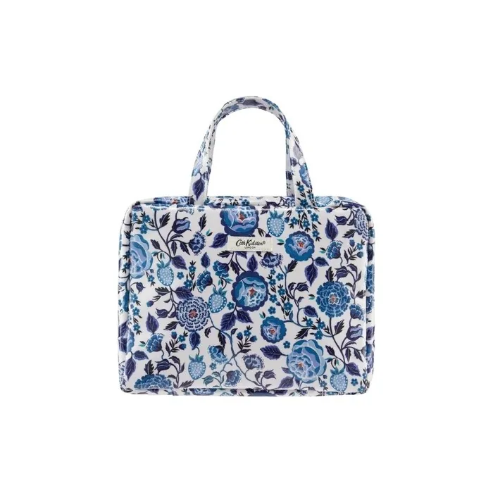 Cath Kidston Navy Carnation Small Wash Bag with Mirror