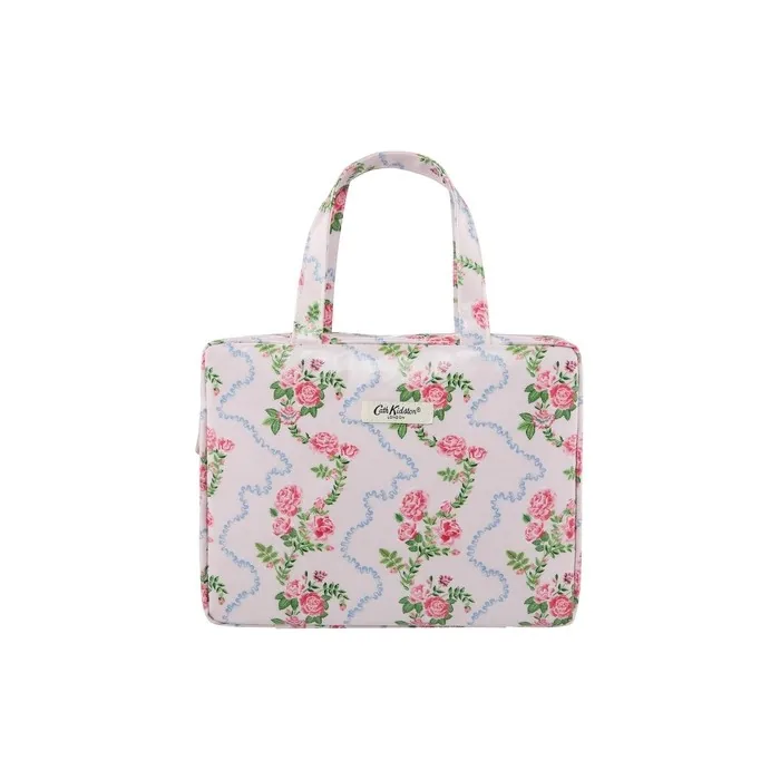 Cath Kidston Flutter Rose Two Part Wash Bag With Handles