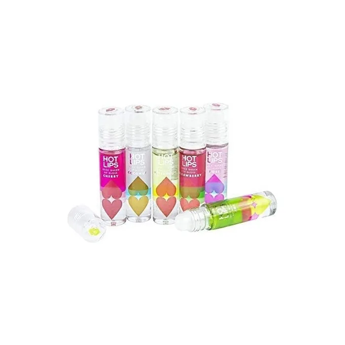 Hot Lips Juice Queen Flavoured Lip Gloss - Pack of 6