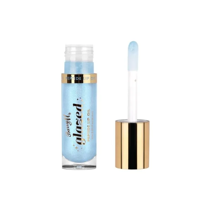 Barry M Glazed Peptide Lip Oil Shade Blue Shimmer So Nostalgic Hydrating Lip