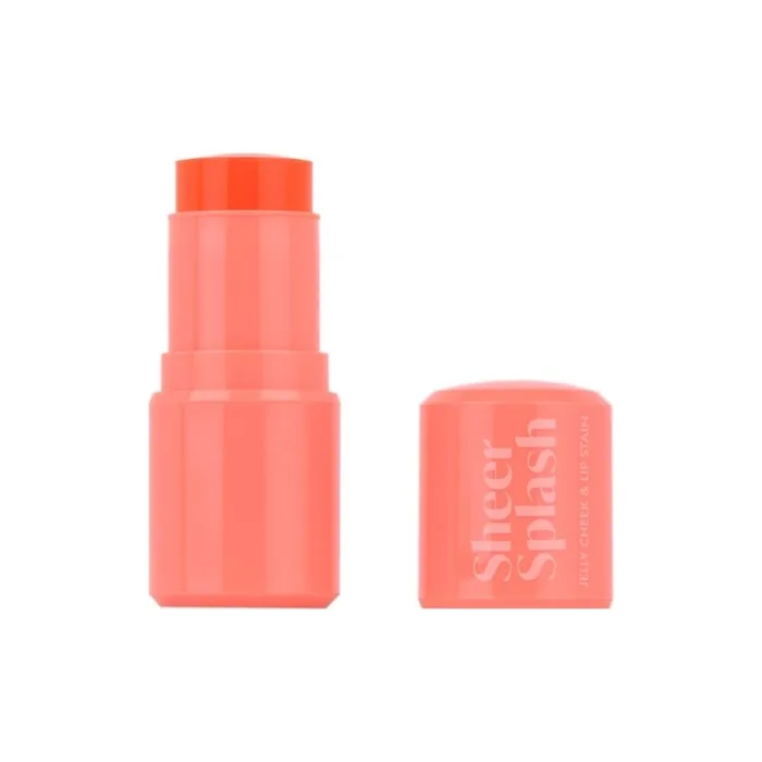 Bary M Sheer Splash Jelly Cheek & Lip Stain Shade Coral Papaya Pool