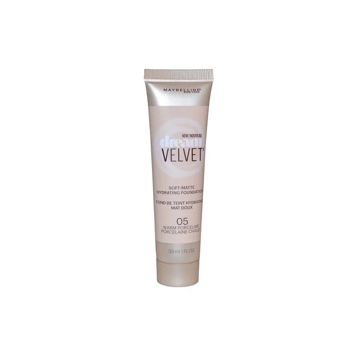 Maybelline New York Dream Velvet Soft Matte Hydrating Foundation 05 Warm Porcelain 30ml