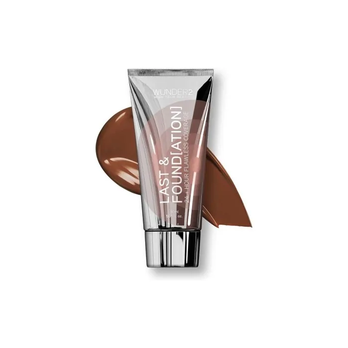 WUNDERBROW Last & Foundation Makeup with 24+ Hour Coverage and Hyaluronic Acid Espresso 30ml