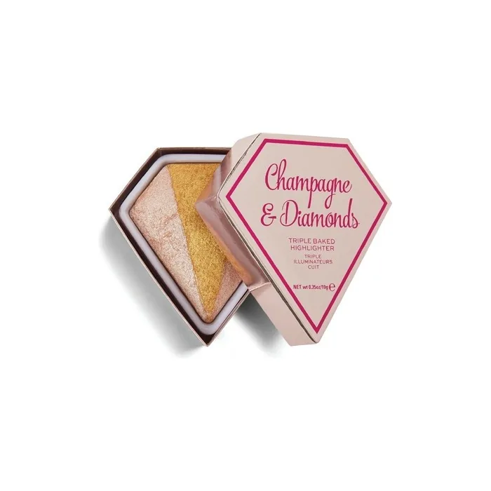 I Heart Revolution Diamond Triple Baked Highlighter Champagne & Diamonds - 10g