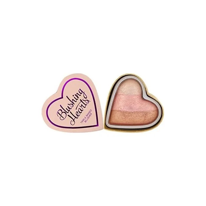 I Heart Revolution - Blushing Hearts Triple Baked Blusher - Iced Hearts