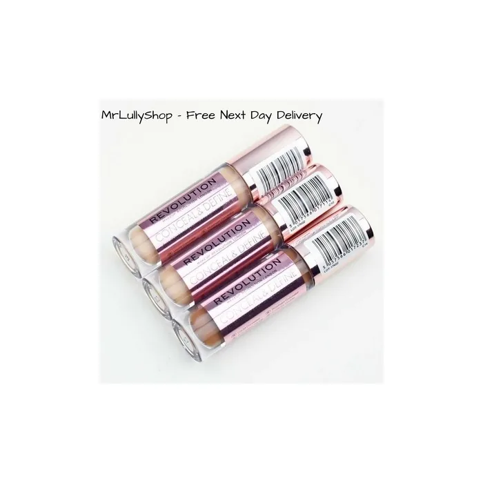 Makeup Revolution Conceal and Define Full Coverage Concealer and Contour - All Shades
