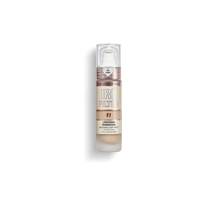 Makeup Revolution IRL Filter Longwear Foundation Medium to Full Coverage 23ml F7