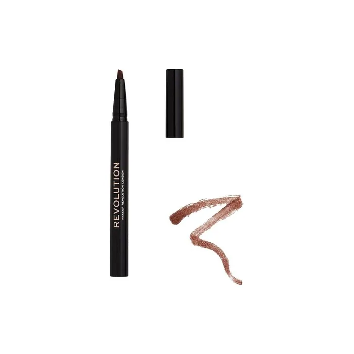 Makeup Revolution Bushy Brow Pen Dark Brown 0.5ml
