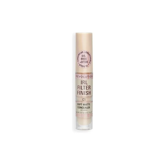 Makeup Revolution IRL Filter Finish Concealer Medium to Full Coverage C1 6g