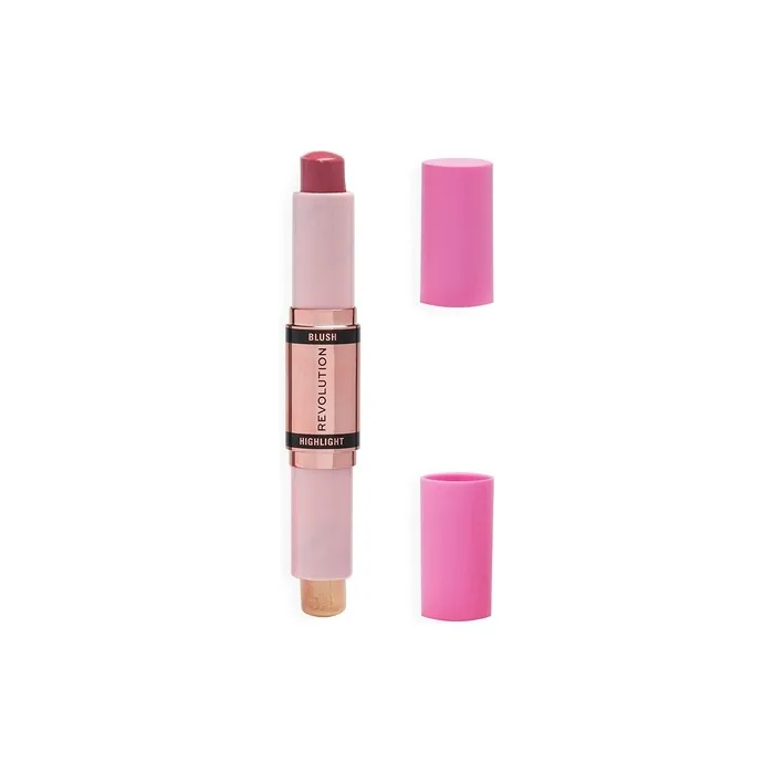 Makeup Revolution Blush & Highlight Stick Mauve Glow Face Blusher and Highlighter 4.3g
