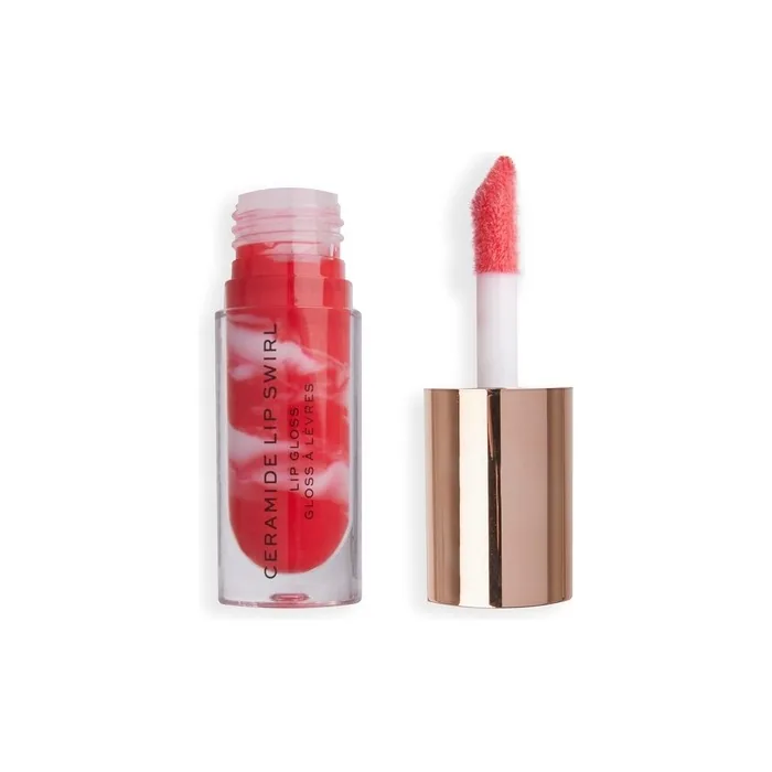 Makeup Revolution Lip Swirl Ceramide Gloss Lip Gloss Bitten Red 4.5ml