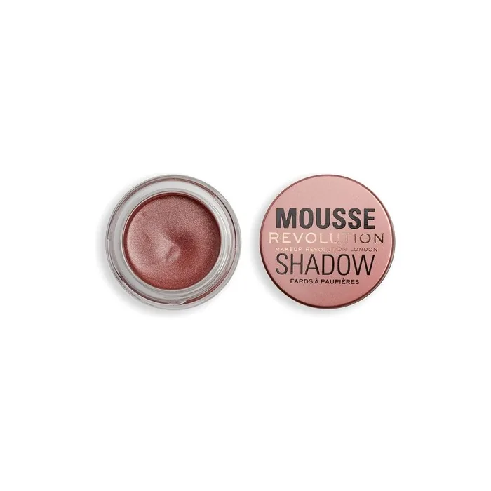 Revolution Beauty London Mousse Shadow Creamy Colour for Cheeks and Eyes Whipped Lightweight Formula Cream-to-Powder Amber Bronze 4g