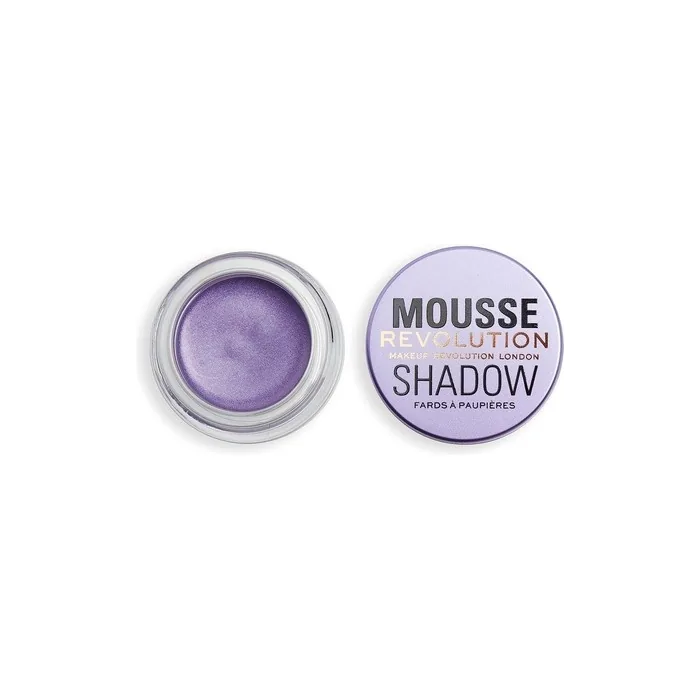 Makeup Revolution Mousse Shadow Creamy Colour for Cheeks and Eyes Whipped Lightweight Formula Cream-to-Powder Lilac 4g