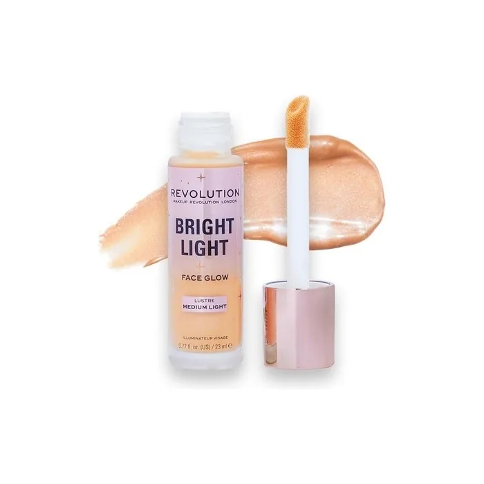 Makeup Revolution Bright Light Face Glow Brightening Skin Tint Radiant Finish Lustre Medium