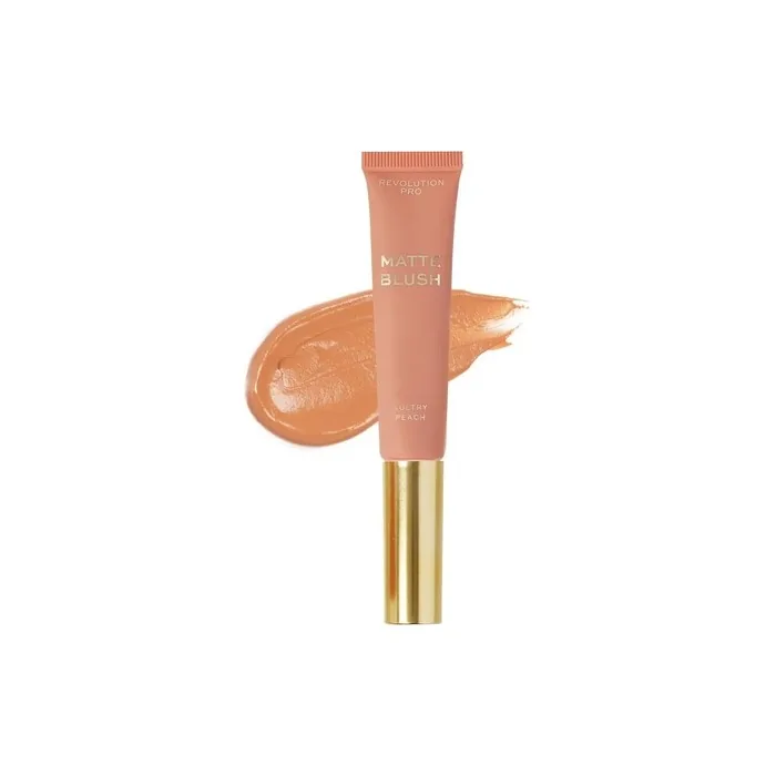 Revolution Pro Iconic Matte Cream Blush Wand Sultry Peach Lightweight Formula Softfocus Matte Effect Easytouse Applicator 15ml