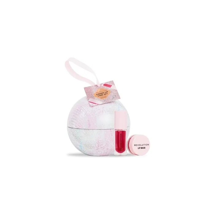 Revolution Beauty Cherry Lip Oil Gift Set With Cherry Gloss Oil